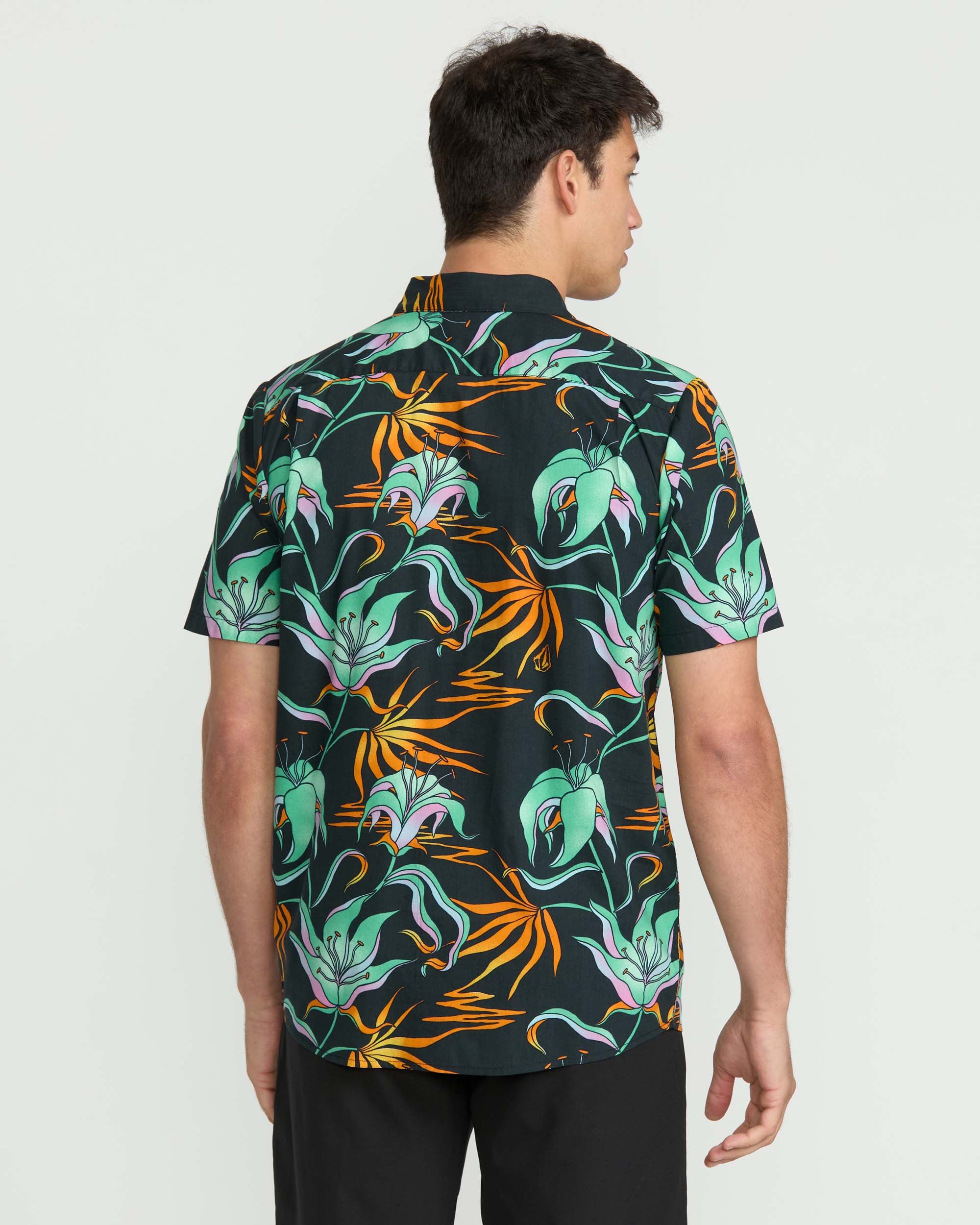 Men's Brainmelter Floral Short Sleeve Shirt - Image 2