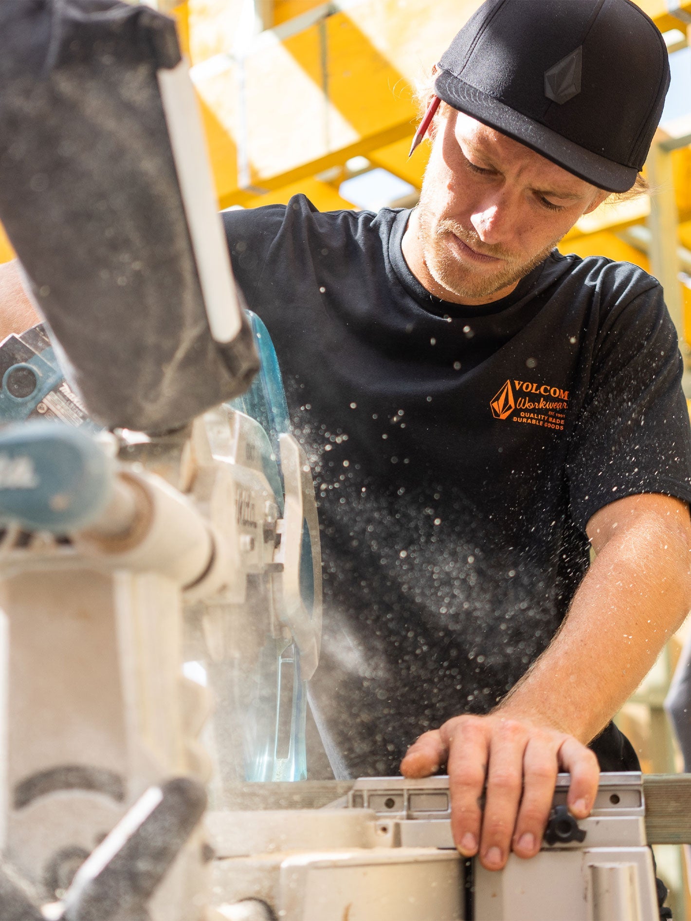 Men's Volcom Workwear Short Sleeve Tee - Image 2