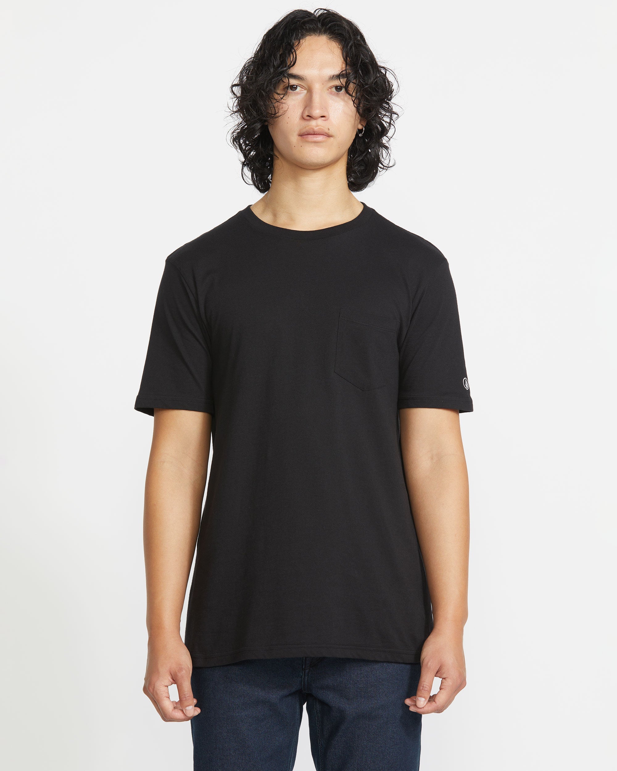Men's Solid Short Sleeve Shirt Pocket Tee - Image 13