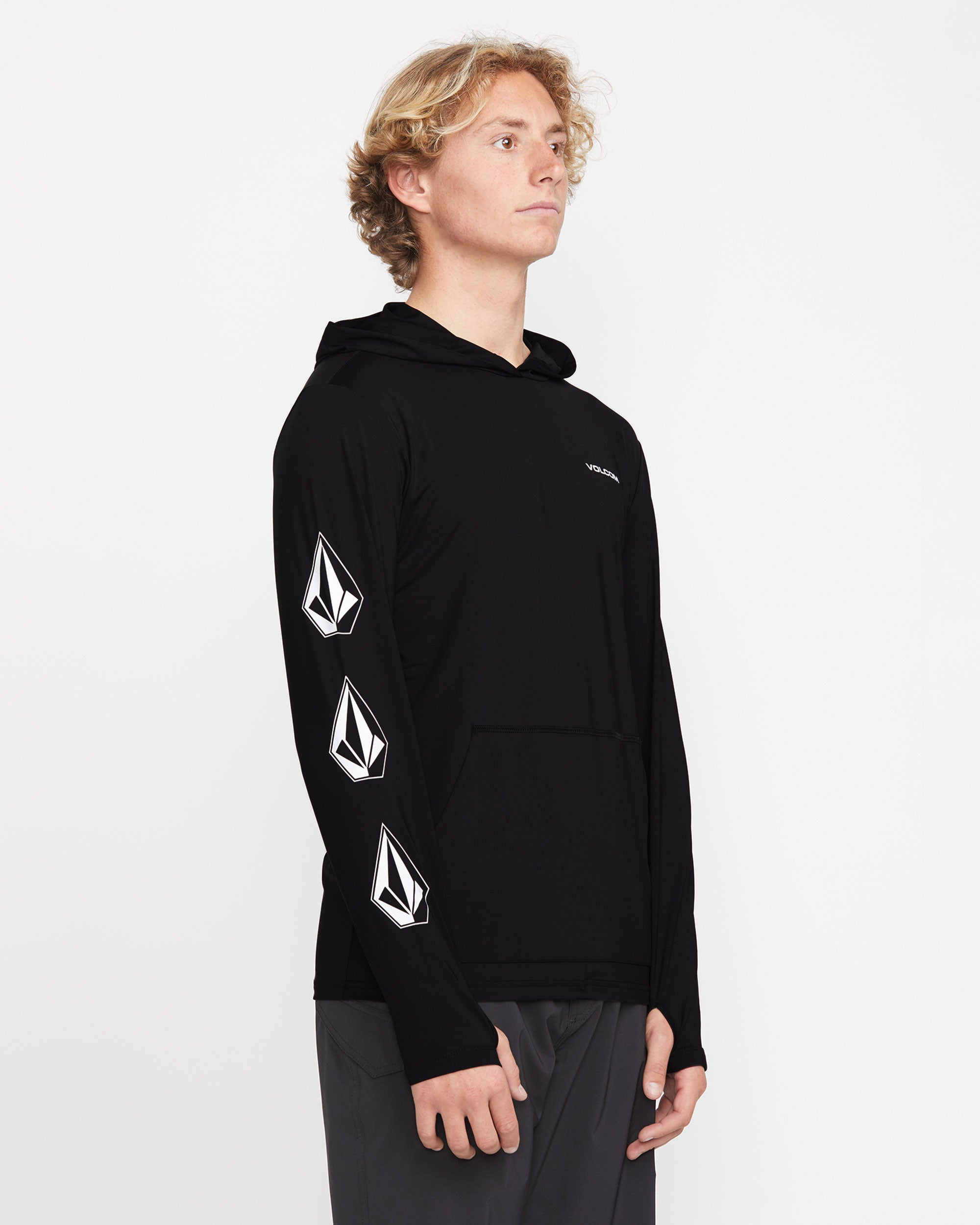 Men's Largee Iconic Hood Long Sleeve Rashguard - Image 3