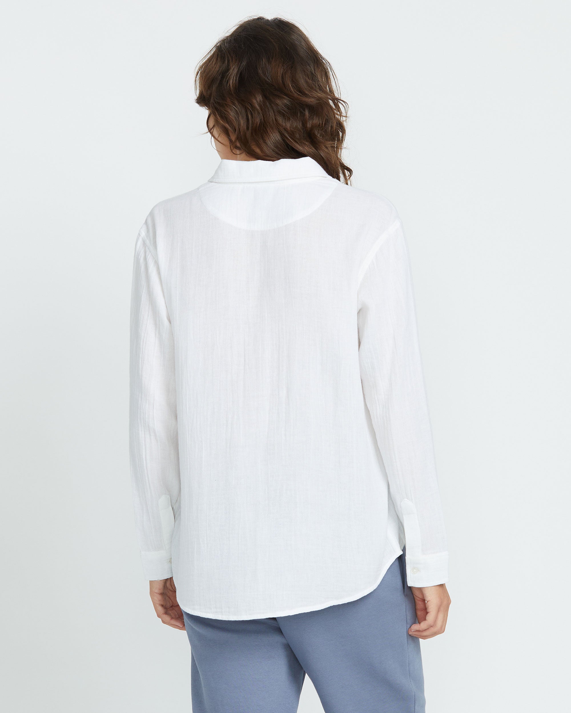 Women's Lil Button Up Long Sleeve Shirt - Image 2
