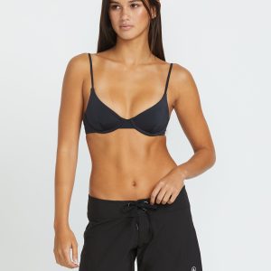 Women's Simply Solid Front-Tie Boardshorts